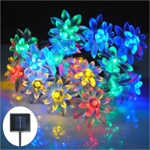Solar Lotus Shaped Decorative Waterproof String Light