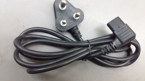 Computer Power Cable C13 - 5Amp Indian Plug/ 2mtr