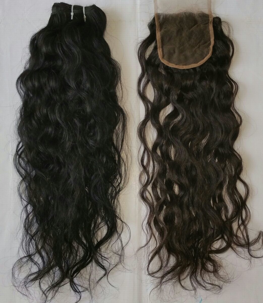 Raw Curly Transparent Lace Closure 4x4