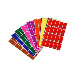 Colorful Adhesive Label - Vinyl Material Rectangle Shape Available in Various Colors | Self-Adhesive Pressure Sensitive Ideal for Commercial Use