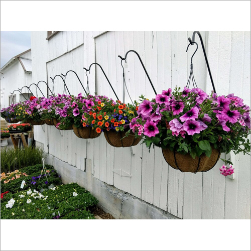 Coir Hanging Basket - Eco-Friendly Coconut Fiber, Semi-Circle Shape for Home and Outdoor Decoration