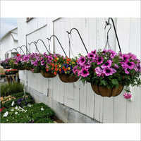 Coir Hanging Basket - Eco-friendly Coconut Fiber, Semi-circle Shape For Home And Outdoor Decoration
