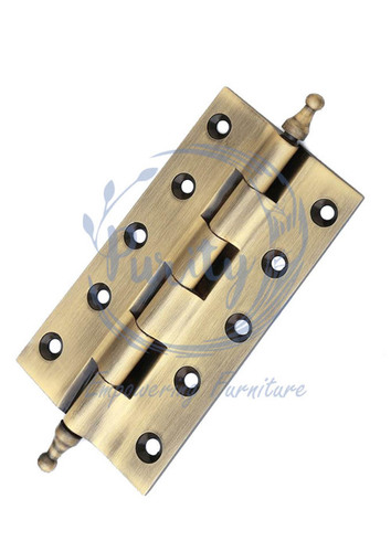Brass Railway Hinges with crown cap