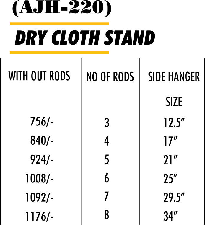 ROOF HANGER ( DRY CLOTH STAND)