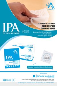 Isopropyl Alcohol Sanitizing Wipes(15 X 15 Cms)