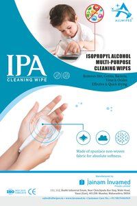 Isopropyl Alcohol Sanitizing Wipes(15 X 15 Cms)