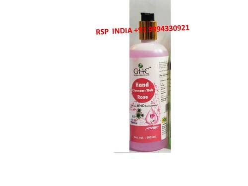 GHC HAND CLEANSER AND RUB ROSE 600ML