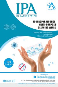 Isopropyl Alcohol Sanitizing Wipes/swab(3 X 6 Cms)
