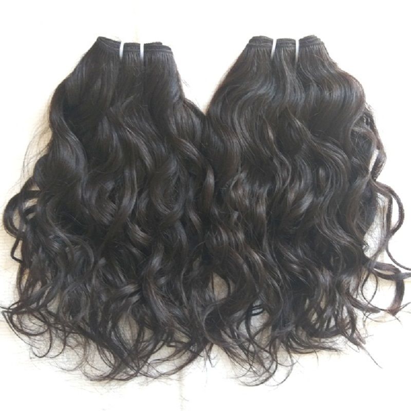 Single Donor Raw Indian Wavy Hair Bundles Raw Wavy Human Hair