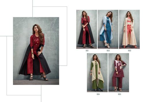 Spring Aura Shrug Banarasi Cotton Kurti