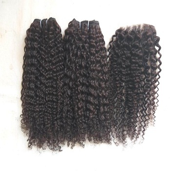 Jerry Curl Peruvian Human Hair Weaving Weft Curly Hair