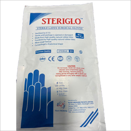 White Sterile Latex Surgical Gloves