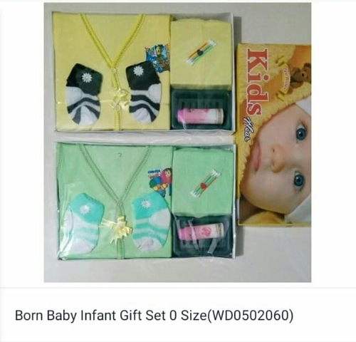 Gift Set - Cotton Material, Size 0, Multicolour | Ideal for Infants Aged 6 Months, Perfect Gift for Newborns
