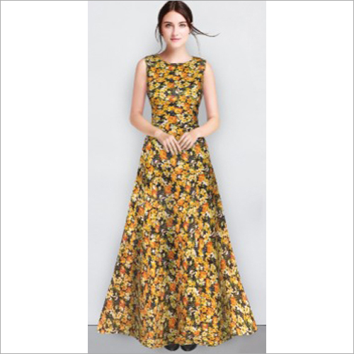 Rajwadi Yellow Heavy Banglory Silk Gown