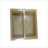 Pvc Double Brick Paver Mould - Height Options 40, 60, 80, 100 Mm , Yellow Sand Textured Pvc For Industrial Pavement Applications
