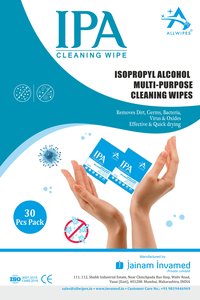 69% ALCOHOL CLEANING WIPES(15 X 15 CMS )