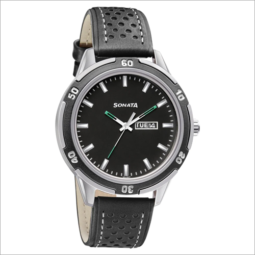 Nxt Black Dial Leather Strap Men'S Watch Gender: Men