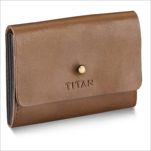 Brown Tan Leather Card Case