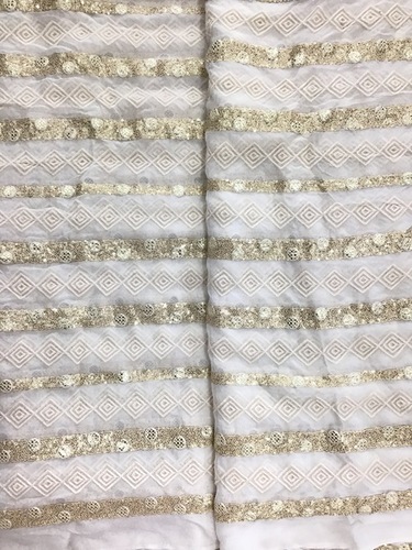 Georgette Dyeble Embroidery
