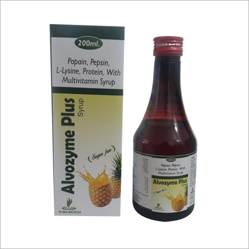 Papain - Pepsin - L-Lysine - Protein with Multivitamin Syrup