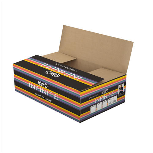 Kurti Carton Box - Paper Material, Custom Size, Attractive Dual Color Stripe Pattern | Lightweight, Water Resistant, Reusable for Organizing