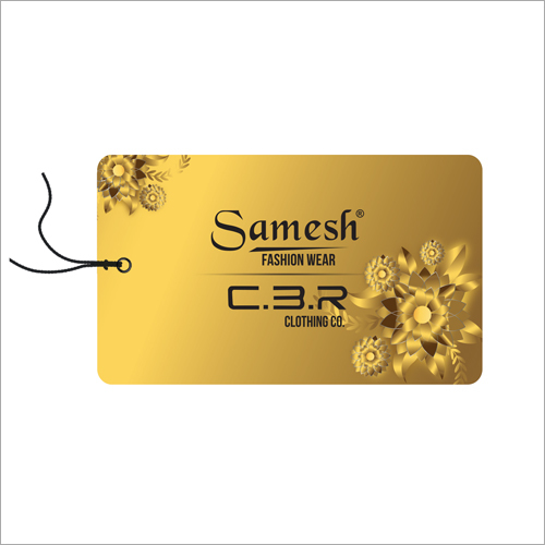 Paper Printed Garment Tag - Paper, Rectangular, Multicolor | Stylish Smooth Edges, Durable Thin Loop, Enhances Brand Value in Textile Industries