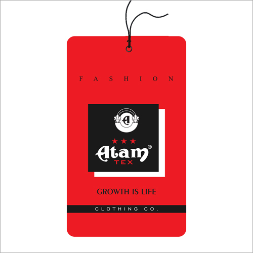 Multicolor Printed Clothing Tag