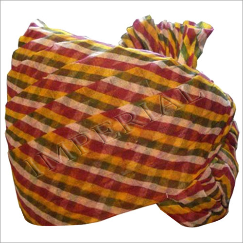 Cotton Multicolor Fine Lahriya Safa And Pagdi