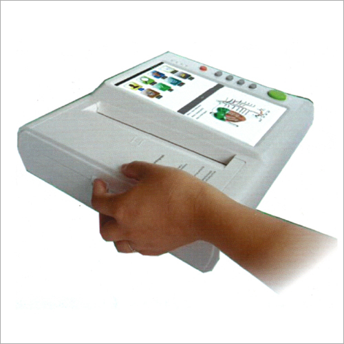 12 Channel Ecg Machine With Touch Screen Battery Life: 4 Hours