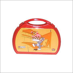 Plastic Lunch Box - Plastic Material, Lightweight Design, Red Color | Durable and New Condition for Everyday Use