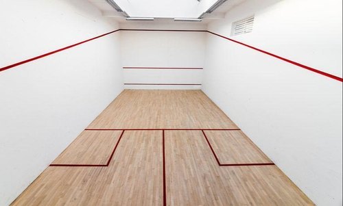 Dark Brown Maple Wood Squash Court Floor