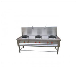 Three Burner Chinese Gas Range