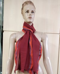 100% Rayon Border  Scarves