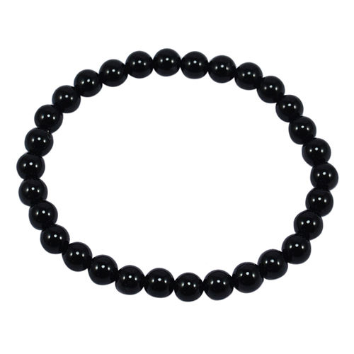 Stone Black Onyx Beaded Bracelet Pg-156731