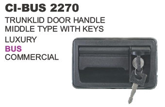 Trunklid Door Handle  w/Keys Bus