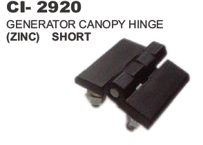 Generator Canopy Hinge - Zinc Plated Steel 2.5x2 Inches Black, Durable Corrosion Resistant Butt Hinge