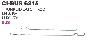 Trunklid Latch Rod Bus - Steel, 6-8mm Diameter, 400-500mm Length, Zinc-Plated | Secure Latch, Easy Install, Durable, Precise Fit