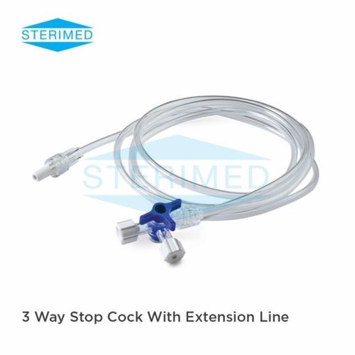 3 Way Stop Cock With Extension Line