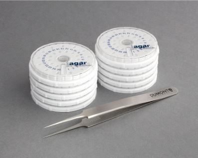 Rotary Grid Storage Box Kit with Dumont N5AC Tweezers