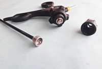 Laparoscopy Straight Scissor Black Application: Hospital