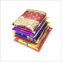 Compostable Saree Packing Bag - 1 Kg Capacity, Transparent Material, Plain Pattern, Peel & Seal Closure, Handle-free Design