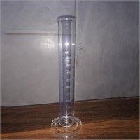 500 Ml Borosilicate Measuring Cylinder - Borosilicate Glass, 500 Ml Size, Transparent | Industrial Use, Precision Measurement Tool