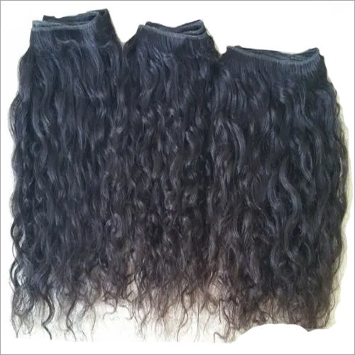 Raw Virgin Curly Human Hair Machine Weft Hair