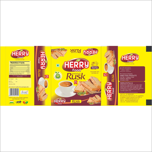 Rusk Printed Packaging Pouch