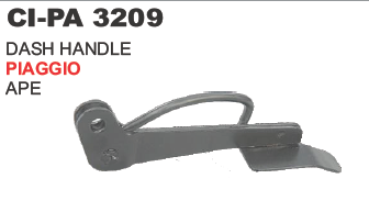 Dash Handle Piaggio - Metal, 15x5x2 Cm, Black | Easy Grip, Durable, Reliable, Replaceable, Screw-on Mounting, 1 Year Warranty