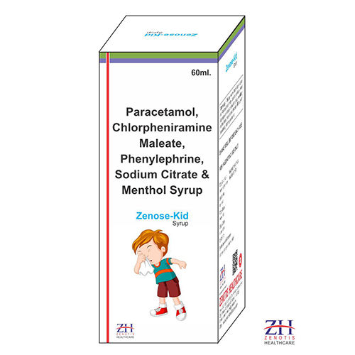 Paracetamol Chlorpheniramine Maleate Phenylephrine Sodium Citrate And Menthol Syrup