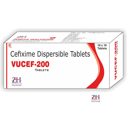 Cefixime 200mg Dispersible Tablets