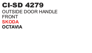 Outside Door Handle Front Skoda