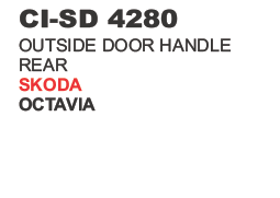 Outside Door Handle Rear Skoda