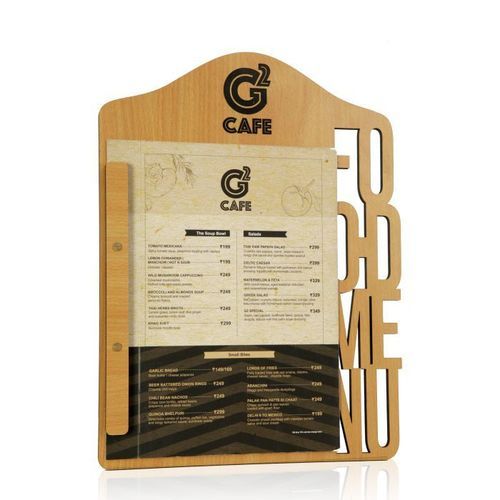 Wooden Menu